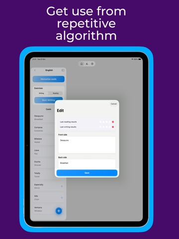 Flashcards: Easy Make & Learn iPad screenshot