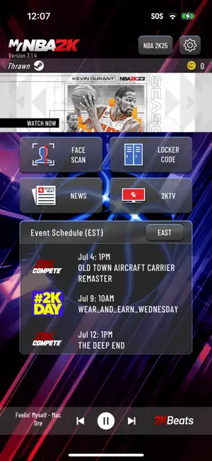 MyNBA2K Companion App iPhone screenshot 2