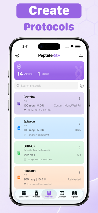 Peptide Tracker - PeptideKit Screenshot 2 of 9