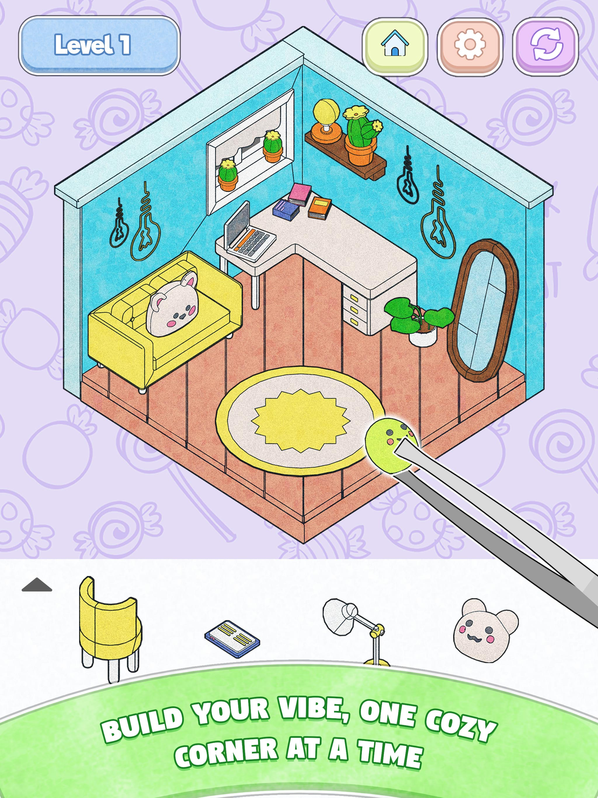 Cozy Sticker Room: Home Puzzle screenshot 10