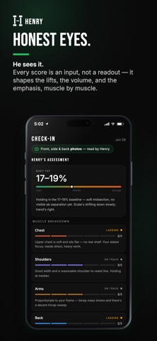 Henry: AI Fitness Coach iPhone screenshot