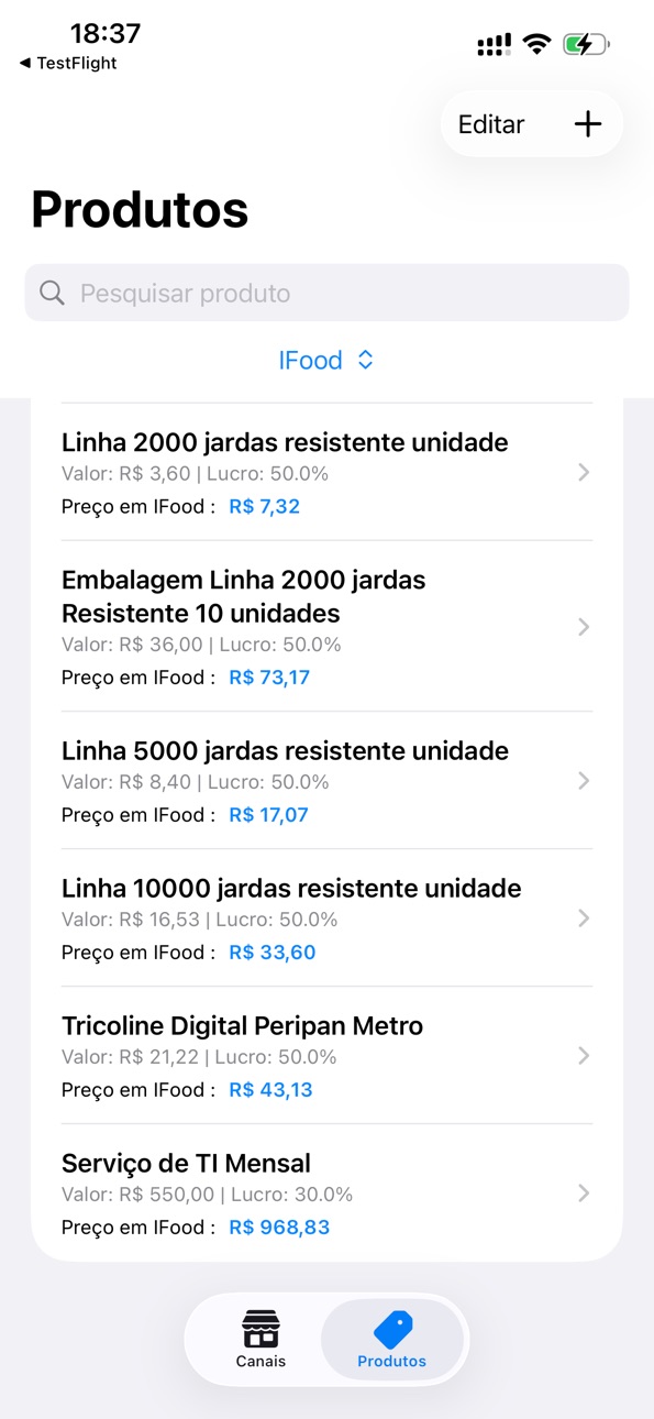 iPhone screenshot