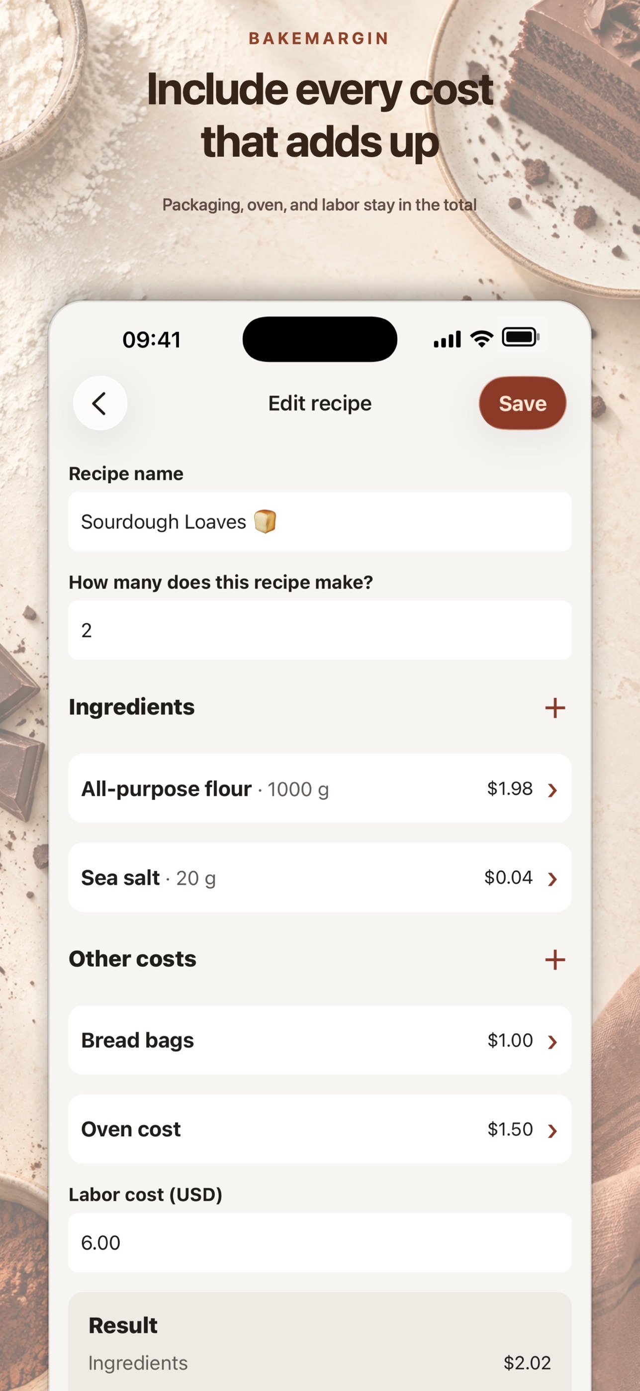 Screenshot 5 of BakeMargin: Recipe Costing