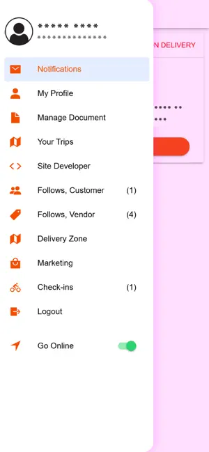 Go4Food Deliverer screenshot 2