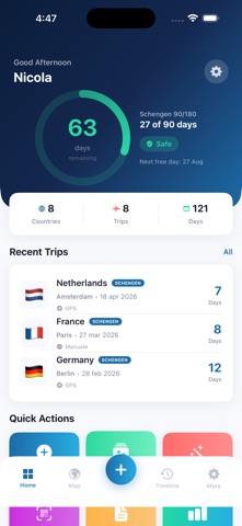 Nomad Visa Tracker Screenshot 1 of 5