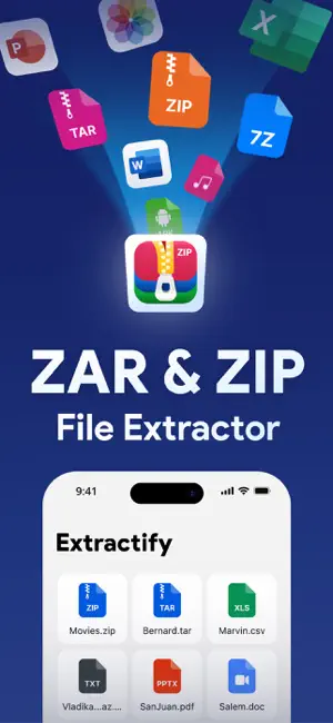 Extractify: UnZip, UnRar, 7z screenshot 1