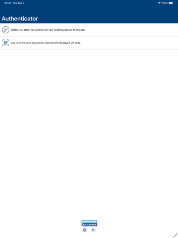 KU Leuven Authenticator app screenshot 2