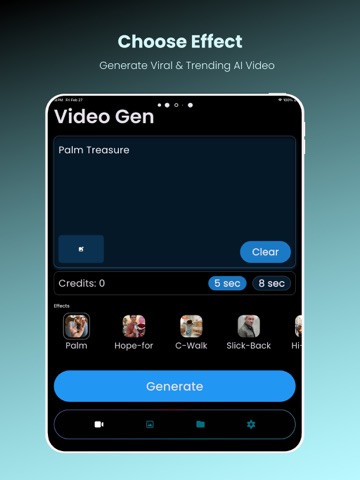 Bing video creator iPad screenshot