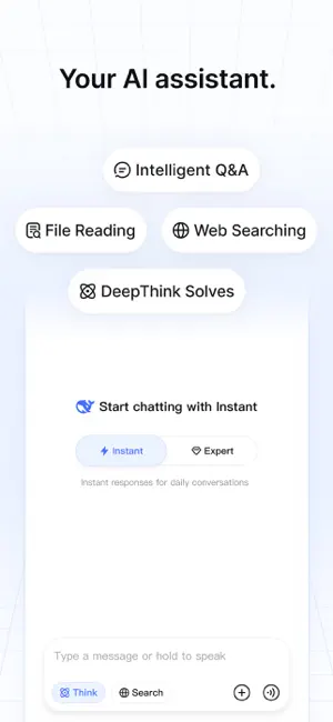 DeepSeek - Assistente de IA iPhone screenshot 1