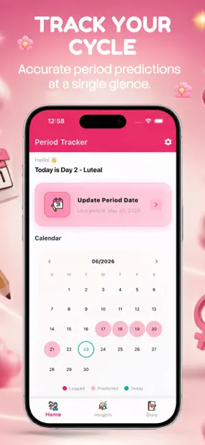 Flo Period Tracker Smart screenshot 1