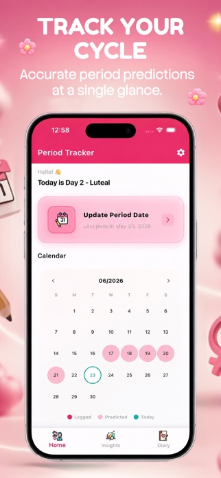 Flo Period Tracker Smart Screenshot 1 of 5