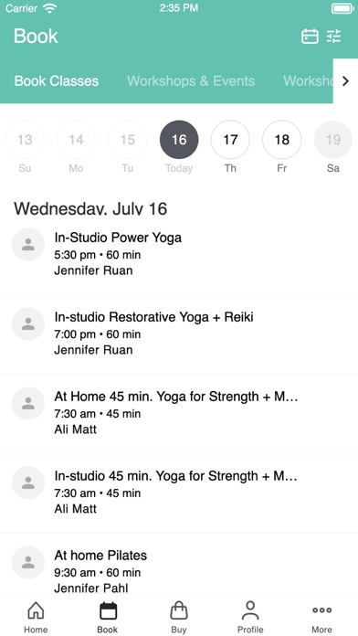 Twist Yoga Studio Screenshot