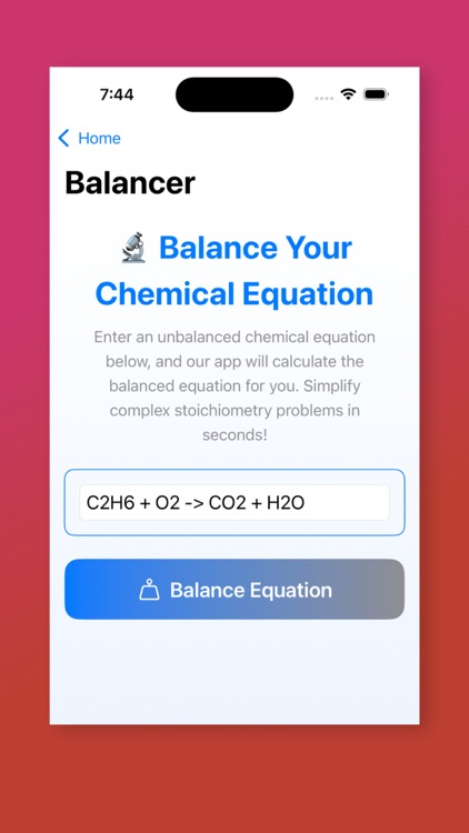 ChemEquation Balancer screenshot-3