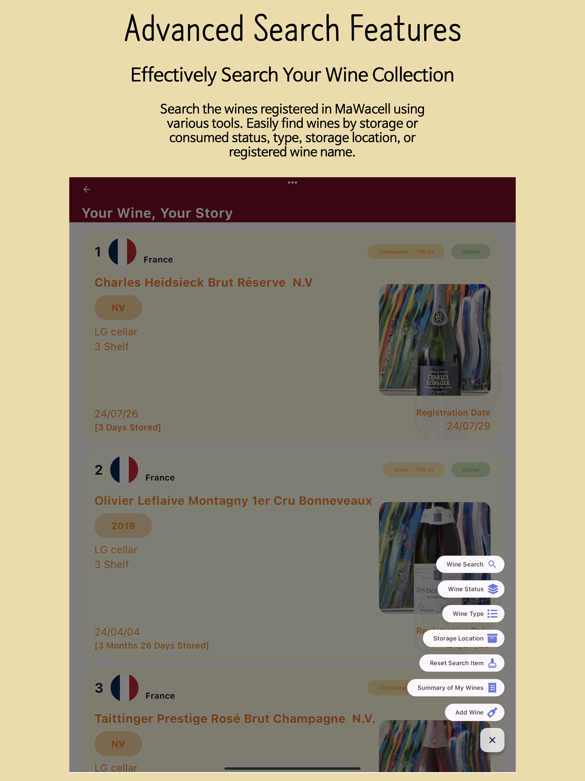 MyWineCellar - Wine App