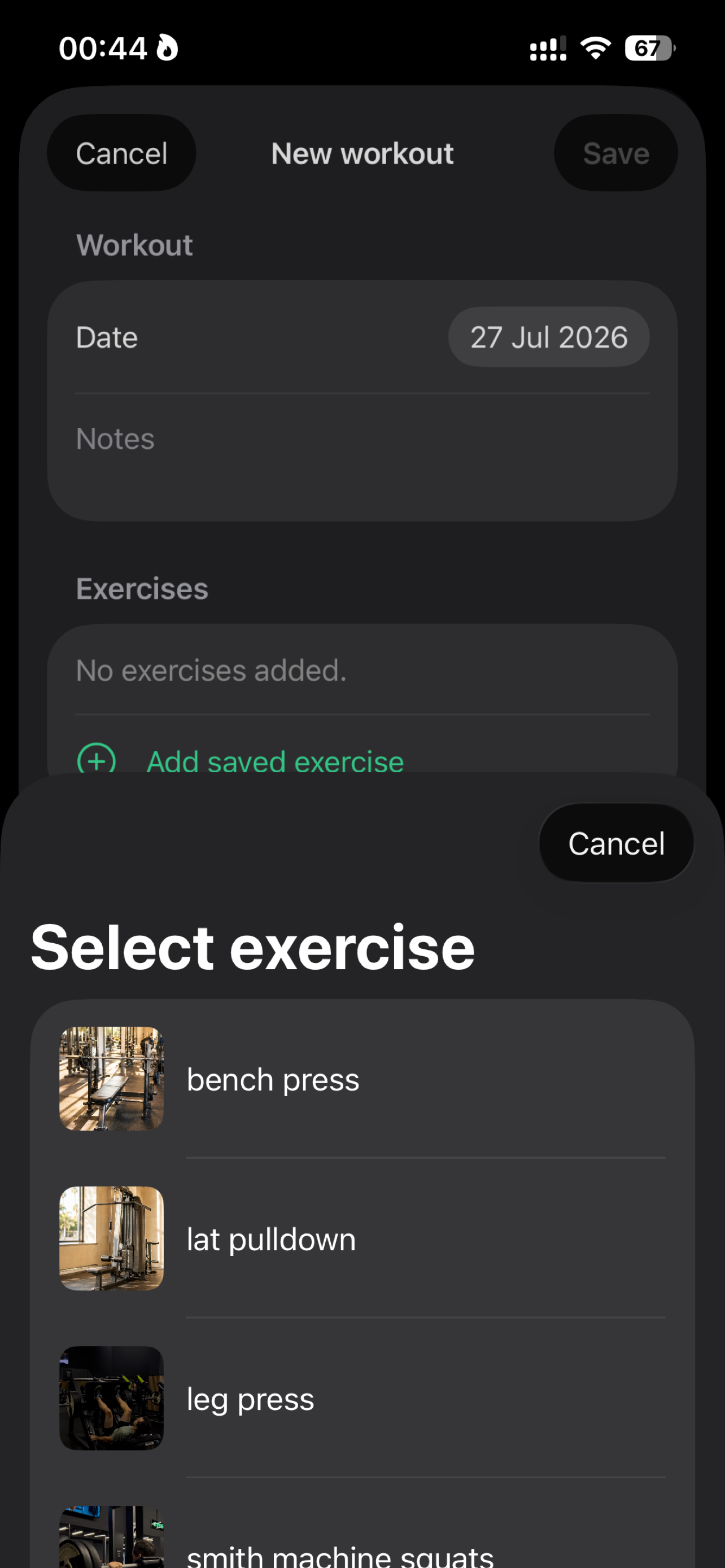 GymNote - Workout Tracker screenshot 2