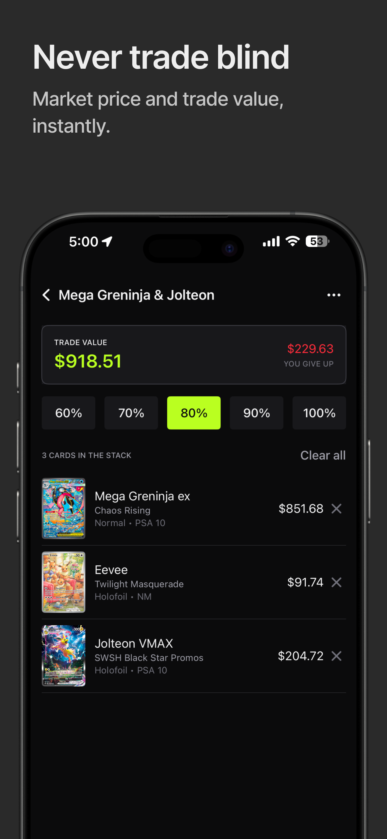 TradeStack: TCG Calculator