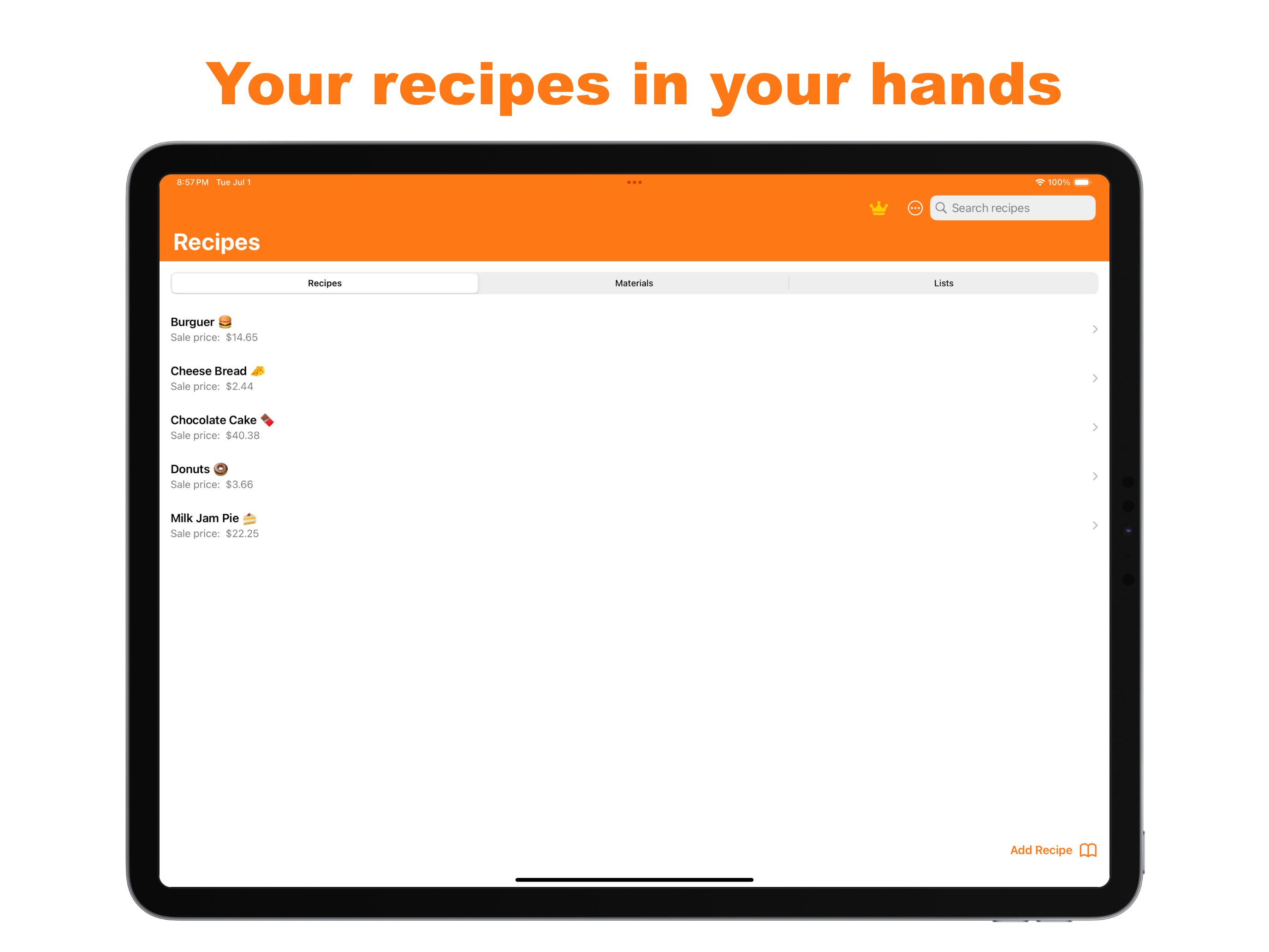 Recipe Cost Calculator App screenshot 9