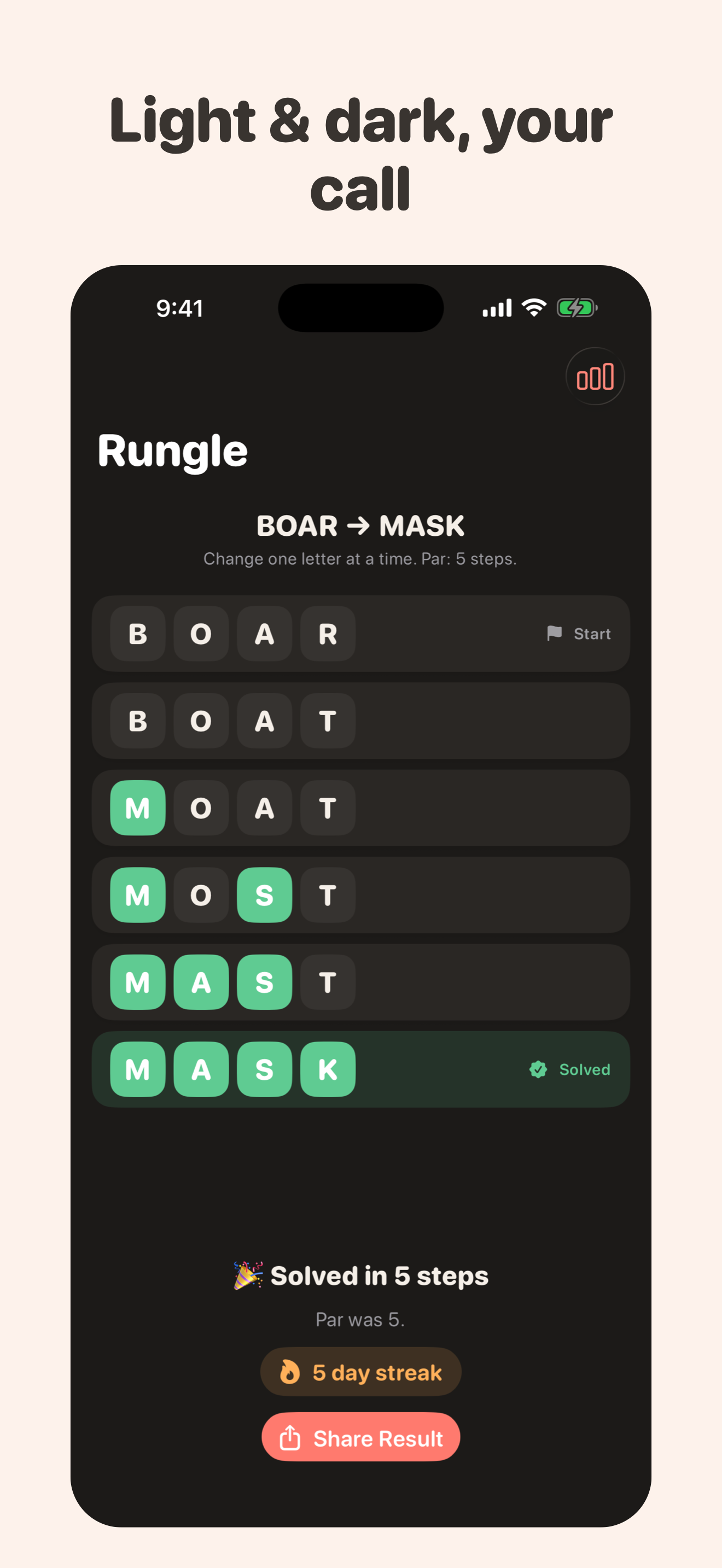 Rungle — Daily Word Ladder screenshot 4