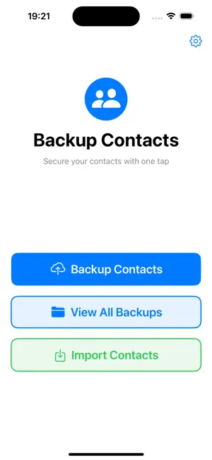 Backup Contact Plus screenshot 1