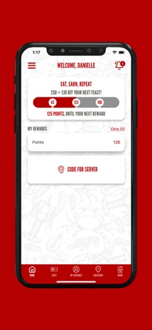 The Boiling Crab Rewards iPhone screenshot