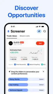 penny stocks screener: screens iphone screenshot 2