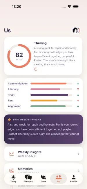 Attune: AI Couples Therapy screenshot 3