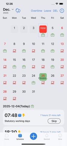 OK Alarm: Holiday & Shift Work iPhone screenshot
