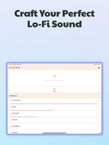 Lofer iPad screenshot