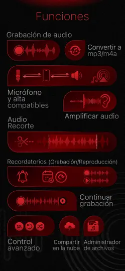 Captura de pantalla de Grabadora De Audio, Editora en iPhone 3