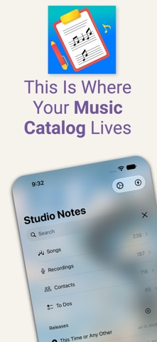StudioNotes screenshot 1