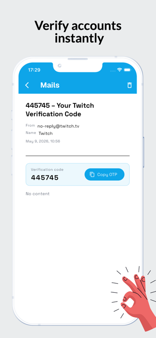 Temp Mail: Instant Email Screenshot 3 of 5