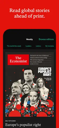 Screenshot von The Economist: News & Analysis auf dem iPhone 4
