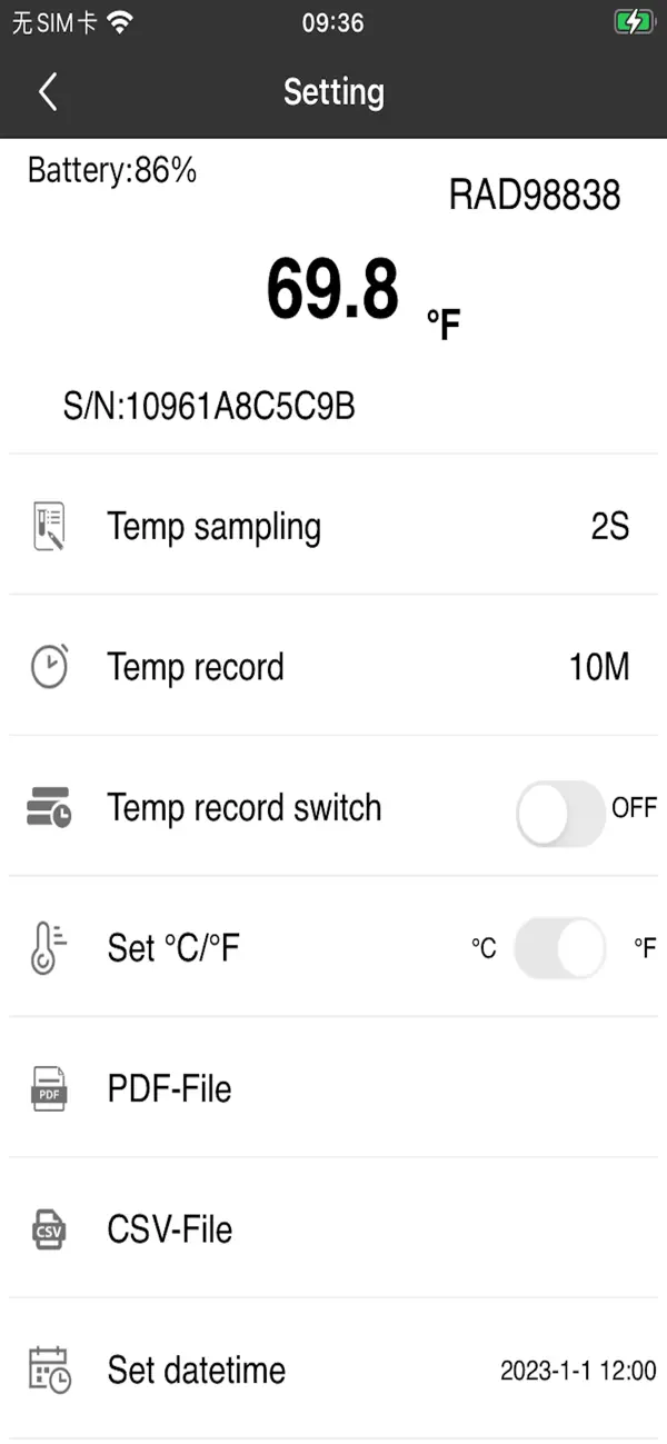 #2. RT620 (iOS) Podle: Radiance Instruments Ltd