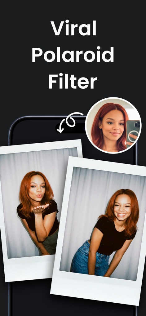 AI Photo Generator: ARTA - Nutzer können Selfies mit einem viralen Polaroid-Filter aufwerten, der die Aufnahmen mit stilvollen Rahmen und einer nostalgischen Farbgebung versieht.