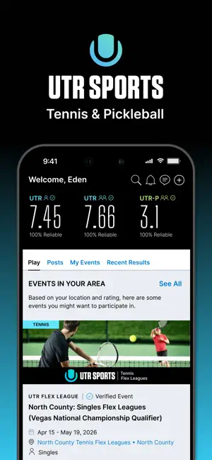 UTR Sports iPhone screenshot 1