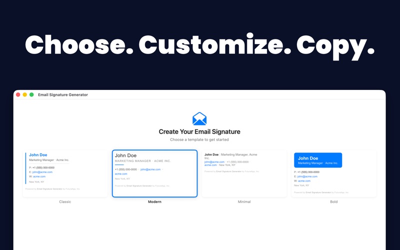 Screenshot #2 pour Email Signature Generator