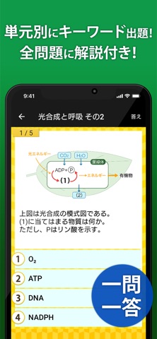 高校 生物 一問一答＆演習問題 のスクリーンショット