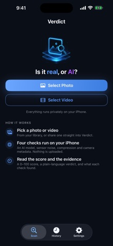 Verdict: AI Image Detector Screenshot 8 of 10