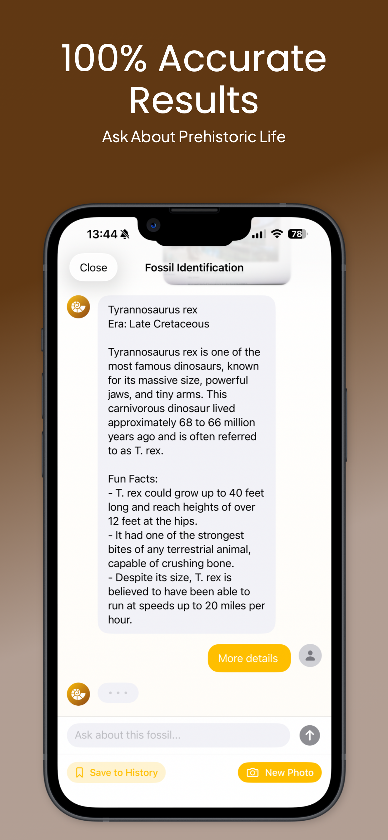 Fossil Identifier - Dino Scan