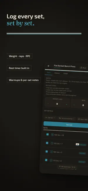 Badger: Gym Workout Tracker screenshot 3