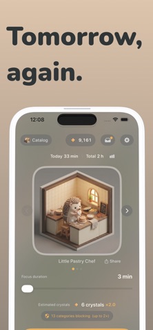 Komoriba: Cozy Focus Timer screenshot