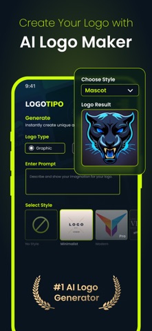 Logotipo - AI Logo Generator iPhone screenshot