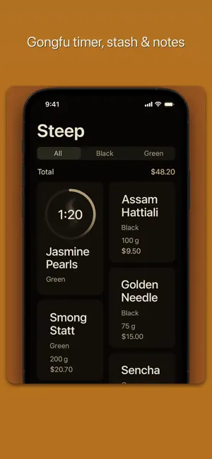 Steep: Tea Log & Timer screenshot 1