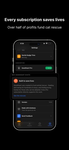 GoodHeart - Kindness Tracker screenshot