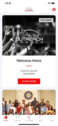 New Birth Outreach Church app screenshot