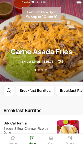 Fastmex Taco Spot iPhone screenshot 2 - Food & Drink app