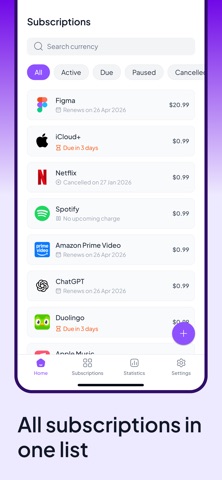 Subtrackr + Screenshot 3 of 4