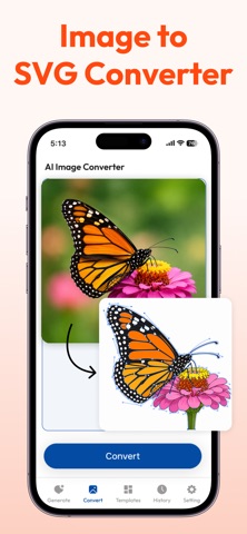 AI SVG Converter : Inkscape iPhone screenshot