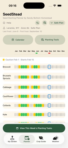 SeedStead: Seed Starting app screenshot