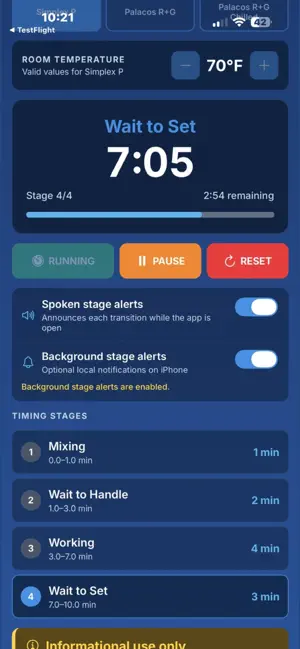 Bone Cement Timer screenshot 4